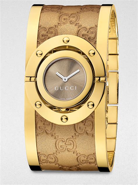 Gucci twirl watch gold